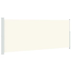 vidaXL Toldo lateral retr&aacute;til para p&aacute;tio 200x500 cm cor creme