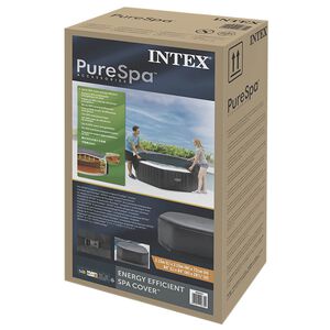 INTEX Capa para Spa Cinzento-Escuro 180 x 180 cm PVC e PU