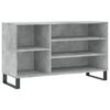 vidaXL Sapateira 102x36x60 cm derivados de madeira cinzento cimento