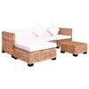 vidaXL Conjunto de sof&aacute;s 14 pcs vime genu&iacute;no