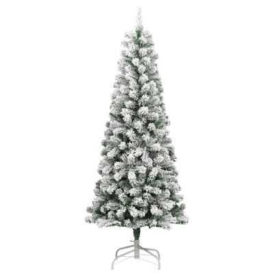 vidaXL Árvore Natal articulada artificial c/ 300 luzes LED/neve 240 cm