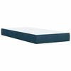 vidaXL Cama boxspring com colch&atilde;o 90x190 cm veludo azul