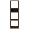 vidaXL Estante carvalho fumado 34x31x112 cm derivados de madeira
