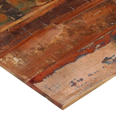 vidaXL Tampo mesa quadrado 80x80cm 15-16mm madeira recuperada maciça