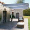 vidaXL Toldo retr&aacute;til manual independente 600x350 cm azul e branco