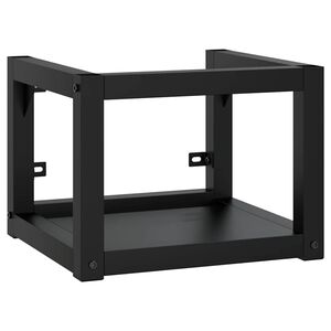 vidaXL Estrutura de parede p/ lavat&oacute;rio ferro 40x38x31 cm preto