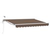 vidaXL Toldo Retr&aacute;til El&eacute;trico Cinzento-acastanhado 3 x 2,5 m