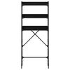 vidaXL Prateleira para M&aacute;quina de Lavar 0ak Preto 67 x 25 x 163 cm