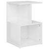 vidaXL M&oacute;vel de apoio 35x35x55 cm derivados madeira branco brilhante