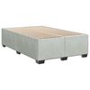 vidaXL Cama boxspring c/ colch&atilde;o 120x200 cm veludo cinzento-claro