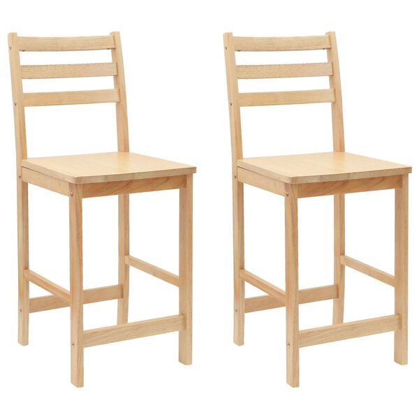 vidaXL Cadeiras de Jantar 2 pcs Natural 40 x 47,5 x 99,5 cm