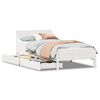 vidaXL Cama sem colch&atilde;o 90x190 cm madeira de pinho maci&ccedil;a branco