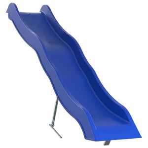 vidaXL Escorrega de brincar 210x40 cm polipropileno azul