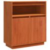 vidaXL Buffet Marrom Cera 70 x 34 x 80 cm Madeira de Pinheiro S&oacute;lida