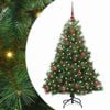 vidaXL &Aacute;rvore de Natal Artificial com 150 LEDs Verde 150 cm PE e PVC