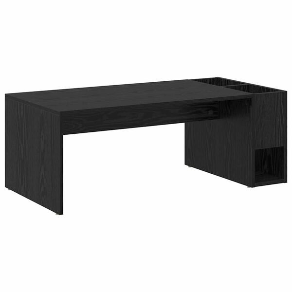 vidaXL Mesa de centro Carvalho Preto 101,5 x 50 x 37 cm