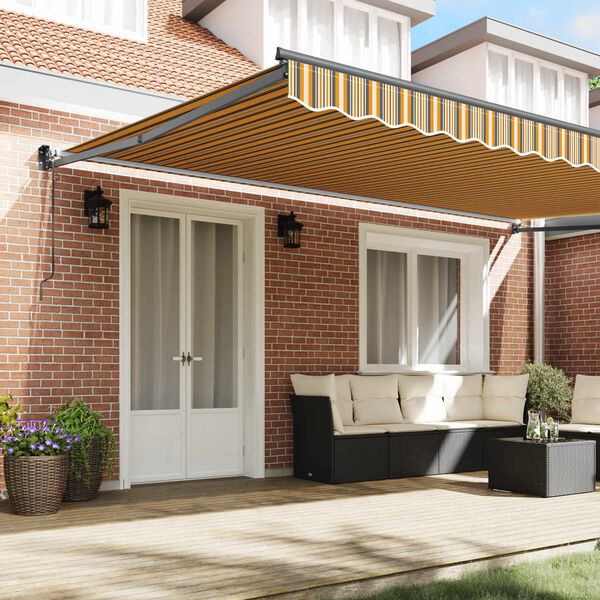 vidaXL Toldo Multicolor 500 x 300 x 165 cm Poli&eacute;ster e Metal