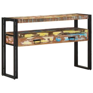 vidaXL Aparador Multicolor 120 x 33 x 75 cm Madeira Refor&ccedil;ada S&oacute;lida