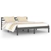 vidaXL Estrutura de cama 160x200 cm pinho maci&ccedil;o cinzento