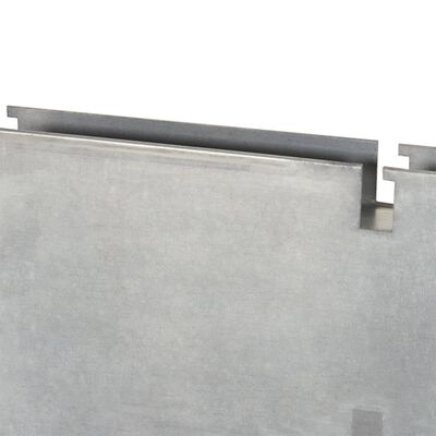 vidaXL Poste de vedação gabião 180 cm aço galvanizado prateado