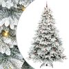 vidaXL &Aacute;rvore de Natal Artificial com 300 LEDs Branco 240 cm PE e PVC