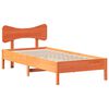 vidaXL Cama sem colch&atilde;o 90x190 cm madeira de pinho maci&ccedil;a castanho-mel