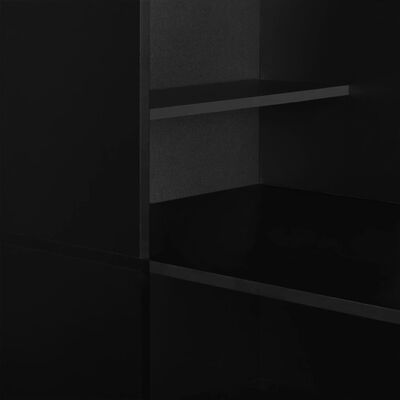 vidaXL Mesa de bar com armário 115x59x200 cm preto