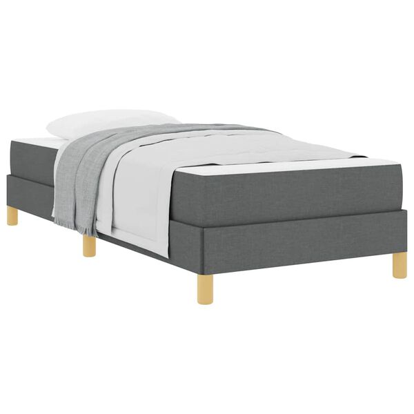vidaXL Cama Box Cinza Escuro 80 x 200 cm tecido