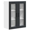 vidaXL Arm&aacute;rio de Vidro de Parede PORTO Preto 60 x 31 x 80 cm