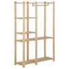 vidaXL Suporte para roupas 110x38x170 cm madeira de pinho maci&ccedil;a
