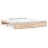 vidaXL Estrutura de cama sem colch&atilde;o 200x200 cm madeira maci&ccedil;a