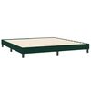 vidaXL Cama com molas/colch&atilde;o 180x220 cm veludo verde-escuro