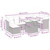 vidaXL 8 pcs conjunto de sof&aacute;s p/ jardim com almofad&otilde;es vime PE bege