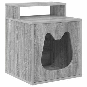 vidaXL Casa para Gatos Sonoma cinzento 42,5 x 40 x 53,5 cm