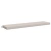 vidaXL Almofada de Banco SOEST 100% Poli&eacute;ster Branco 200 x 40 x 8 cm