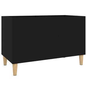 vidaXL Arm&aacute;rio para discos 74,5x38x48 cm derivados de madeira preto