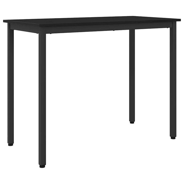 vidaXL mesa Carvalho Preto 100 x 50 x 76,5 cm