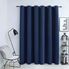vidaXL Cortina blackout com argolas em metal 290x245 cm azul