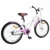 vidaXL Bicicleta Infantil 18 Polegadas para 5-7 anos Branco