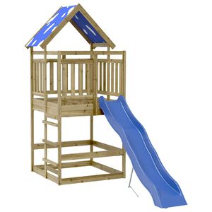 vidaXL Conjunto de brincar para exterior madeira de pinho impregnada