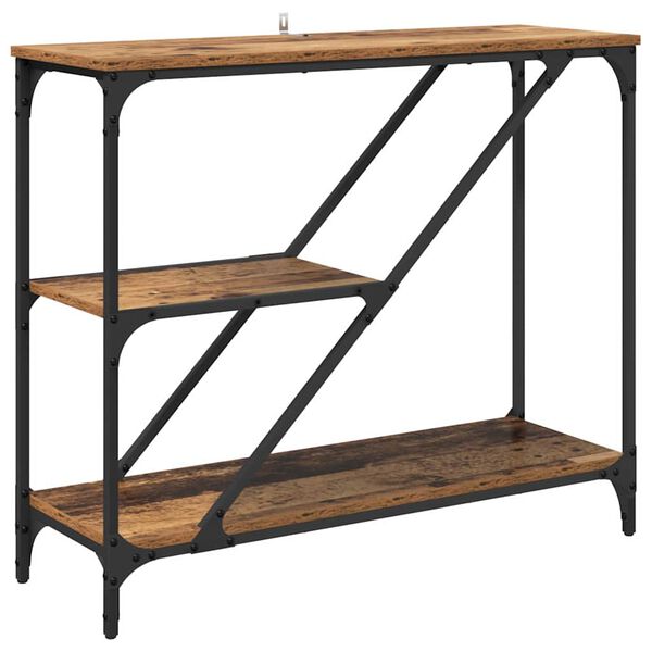 vidaXL Aparador Madeira Antiga 88,5 x 30 x 75 cm Madeira processada