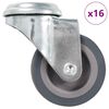 vidaXL 16 pcs rodas girat&oacute;rias com orif&iacute;cio para parafuso 50 mm
