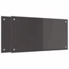 vidaXL Painel de cozinha 2 unid. Cinza Escuro 80 x 40 cm