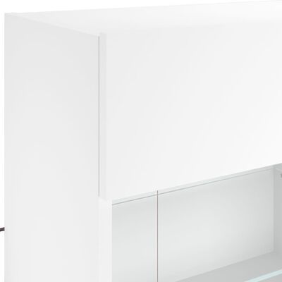 vidaXL 6 pcs conjunto de móveis de parede para TV com luzes LED branco