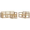 vidaXL Conjunto de Sof&aacute;s para Exterior 6 pcs Branco 59 x 59 x 37 cm