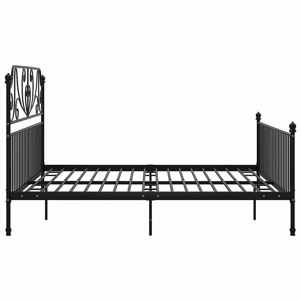 vidaXL Estrutura de cama 200x200 cm metal preto