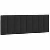 vidaXL Almofad&atilde;o de cabeceira Hanko 140 cm veludo preto
