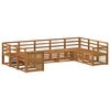 vidaXL Conjunto de Sof&aacute; Sectional 7 pcs Natural