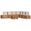 vidaXL Conjunto de Sof&aacute;s para Exterior 7 Pe&ccedil;a Natural