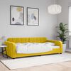 vidaXL Sofá-cama 100x200 cm veludo amarelo